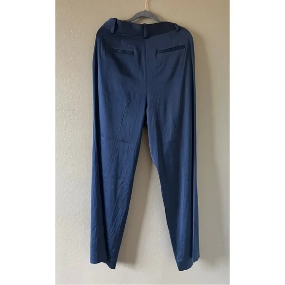 New Favorite Daughter Anthropologie Navy Pants Size 12 - Picture 4 of 9